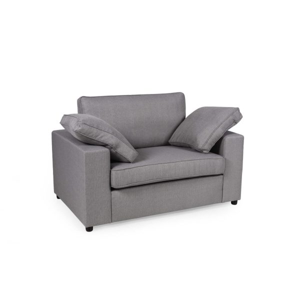 Alton Fabric Sofa 1S Silver