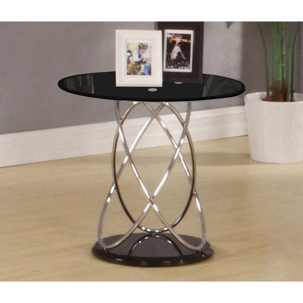 Eclipse Black Lamp Table