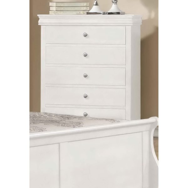 Horizon Chest 5 Drawer White