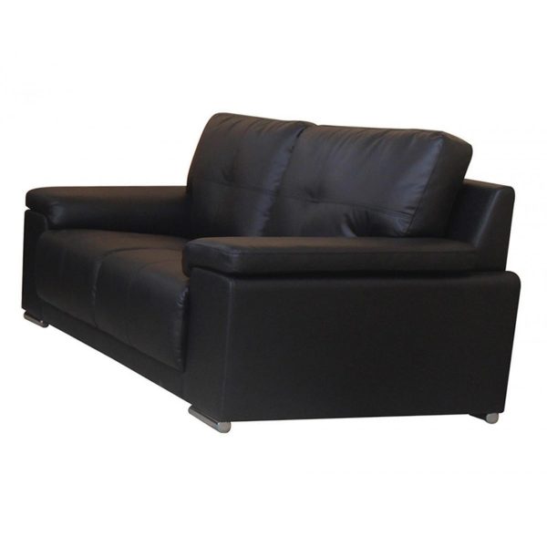 Ranee Bonded Leather & PU 2 Seater Black