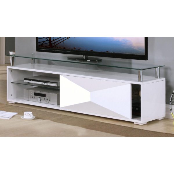 Rowley White High Gloss TV Cabinet 7gss5uil