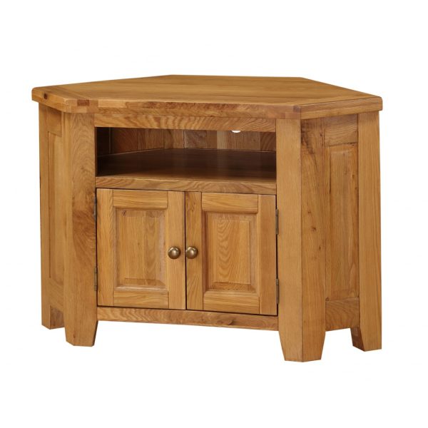 Acorn Solid Oak TV Unit Corner