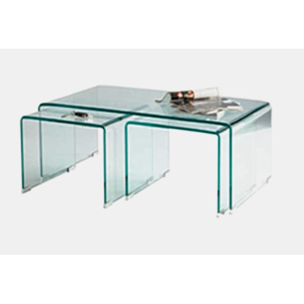 Angola Clear Occasional Nesting Table Set